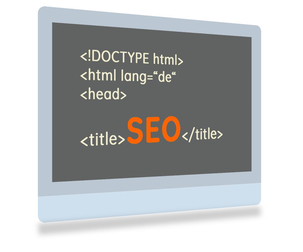 Monitor mit HTML-Code